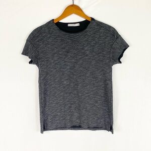 Stateside Round Neck Short Sleeve Cotton T Shirt Gray Casual Minimal Size‎ Xs